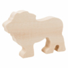 Kép 1/3 - Hársfa oroszlány forma hobbi fa faragáshoz 120 mm x 80 mm x 20 mm