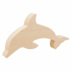 Kép 1/3 - Hársfa delfin forma hobbi fa faragáshoz 120 mm x 80 mm x 20 mm