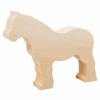 Kép 1/3 - Hársfa ló forma hobbi fa faragáshoz 120 mm x 80 mm x 20 mm