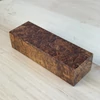 Kép 2/2 - Amboina gyökér késmarkolat anyag, stabilizált, 28 x 38 x 118 mm AM109