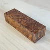 Kép 2/2 - Amboina gyökér késmarkolat anyag, stabilizált, 28 x 38 x 118 mm AM111