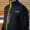 Kép 2/5 - Engelbert Strauss Softshell mellény Motion 2020 fekete-sárga-zöld