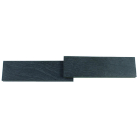 Pakkafa késmarkolat anyag 8 mm x 35 mm x 120 mm fekete