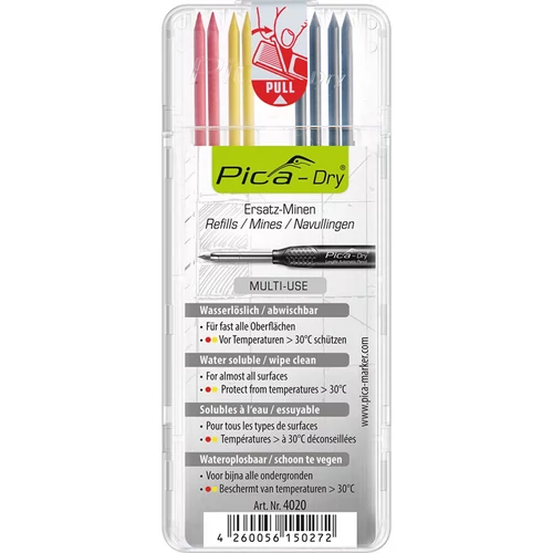 PICA Dry piros, sárga, grafit 4020
