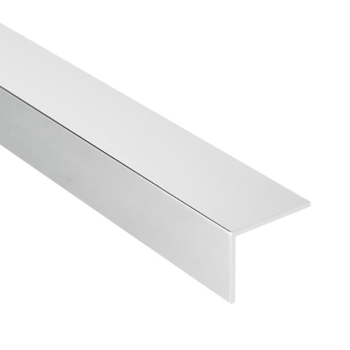 Alumínium ezüsteloxált L-profil aszimmetrikus 25 x 20 x 1,5mm x 2m